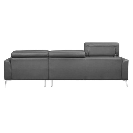 Ashland Dark Gray 2-Piece Sectional with Right Chaise - Ornate Home