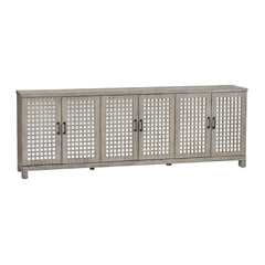 Ashlar Brown Six-Door Sideboard - Ornate Home