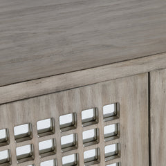 Ashlar Brown Six-Door Sideboard - Ornate Home