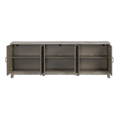 Ashlar Brown Six-Door Sideboard - Ornate Home