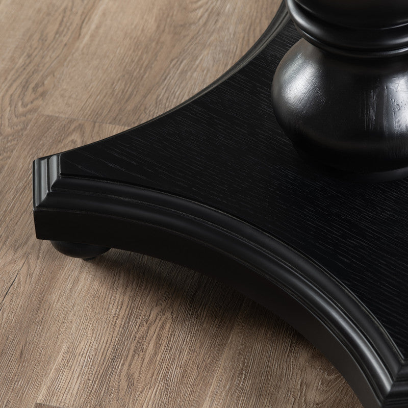Ashleigh Black Round Accent Table - Ornate Home