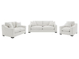 Ashlyn Sand 3-piece Upholstered Track Arm Sofa Set - Ornate Home