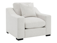 Ashlyn Sand Fabric Upholstered Track Arm Accent Chair - Ornate Home