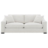 Ashlyn Sand Fabric Upholstered Track Arm Sofa - Ornate Home