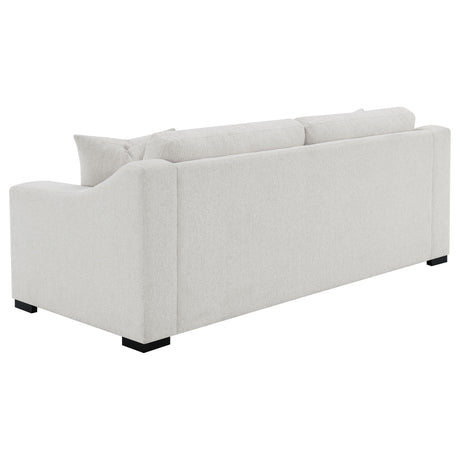 Ashlyn Sand Fabric Upholstered Track Arm Sofa - Ornate Home