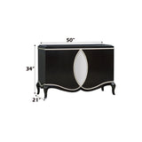 Ashor Black Console Cabinet - Ornate Home