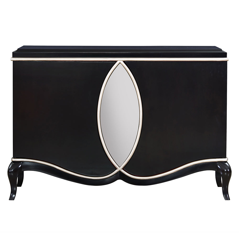 Ashor Black Console Cabinet - Ornate Home