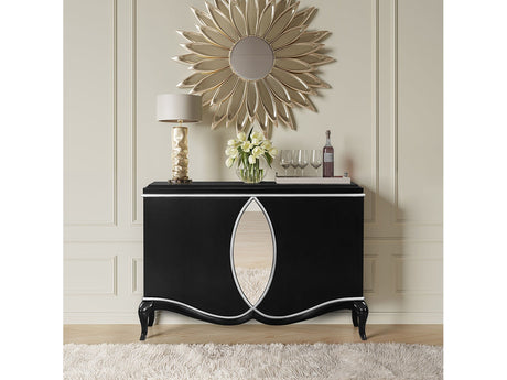 Ashor Black Console Cabinet - Ornate Home