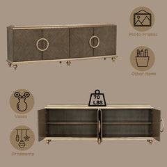 Ashtin Brown Console Cabinet - Ornate Home