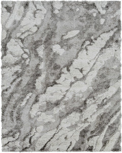 Ashtucna Gray Cloudy Shag Rug - Ornate Home