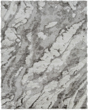 Ashtucna Gray Cloudy Shag Rug - Ornate Home