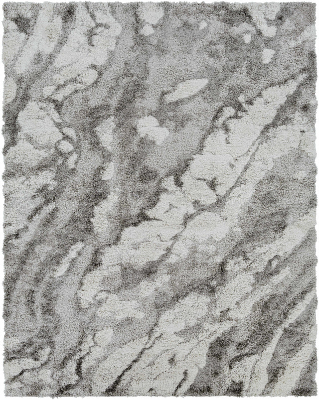 Ashtucna Gray Cloudy Shag Rug - Ornate Home