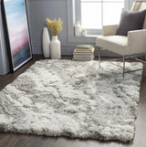 Ashtucna Gray Cloudy Shag Rug - Ornate Home