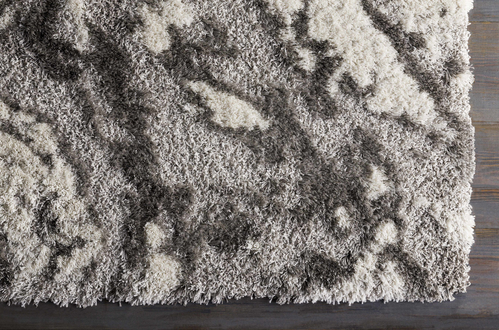 Ashtucna Gray Cloudy Shag Rug - Ornate Home