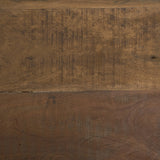 Ashwick Dark Brown Reclaimed Wood Square Coffee Table - Ornate Home