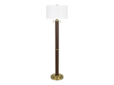 Ashwin Brown/Gold Floor Lamp - Ornate Home