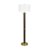 Ashwin Brown/Gold Floor Lamp - Ornate Home