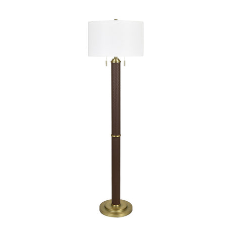 Ashwin Brown/Gold Floor Lamp - Ornate Home