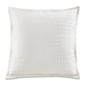 Ashworth White 26" Euro Sham - Ornate Home