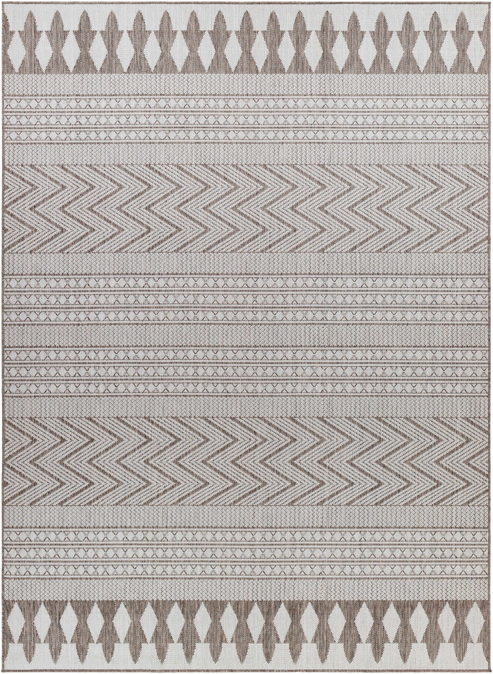 Asif Brown Outdoor Area Rug - Clearance - Ornate Home