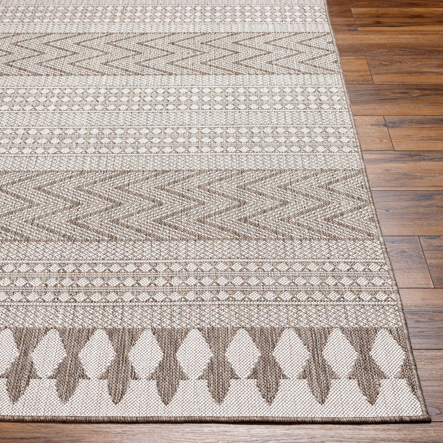Asif Brown Outdoor Area Rug - Clearance - Ornate Home