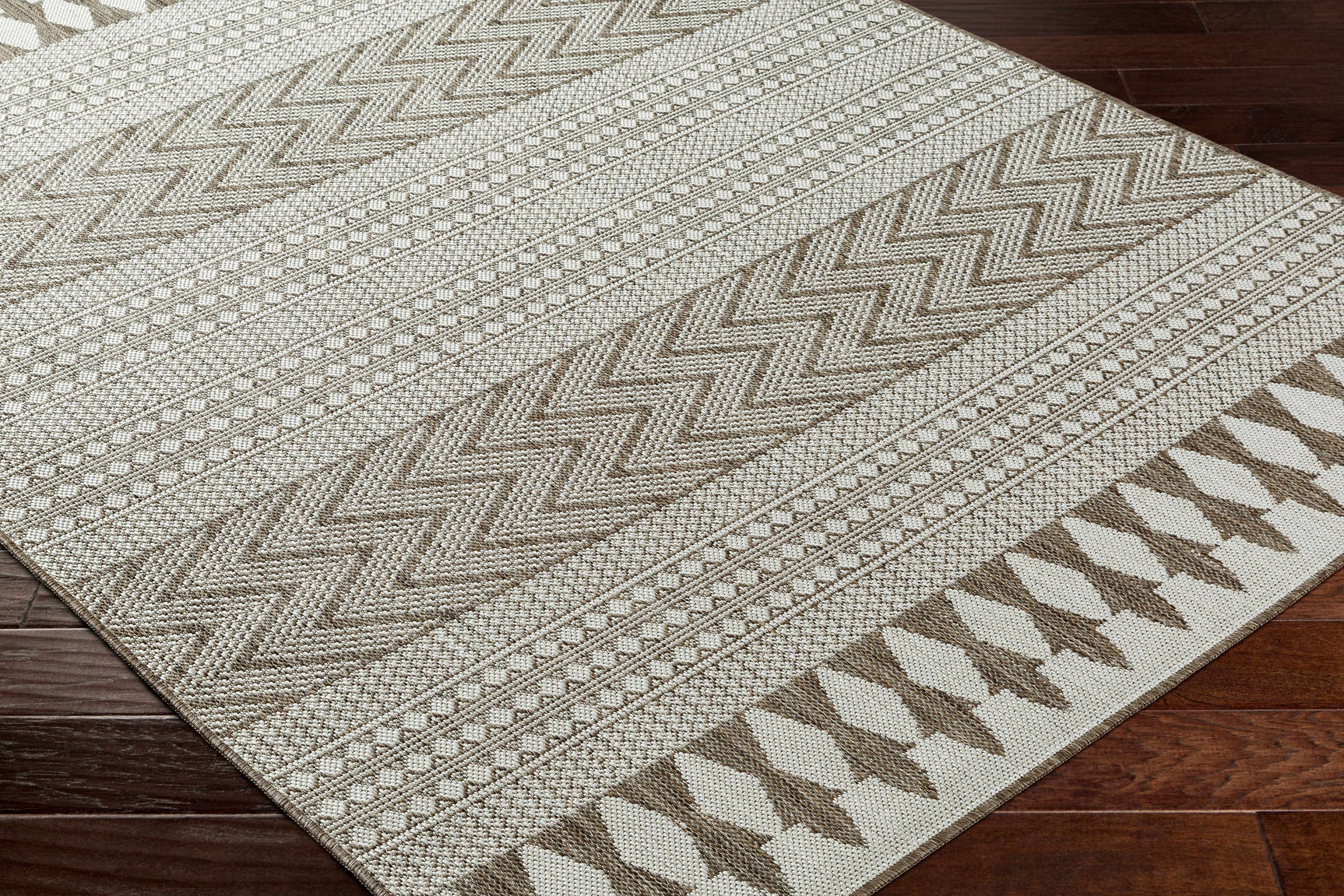 Asif Brown Outdoor Area Rug - Clearance - Ornate Home