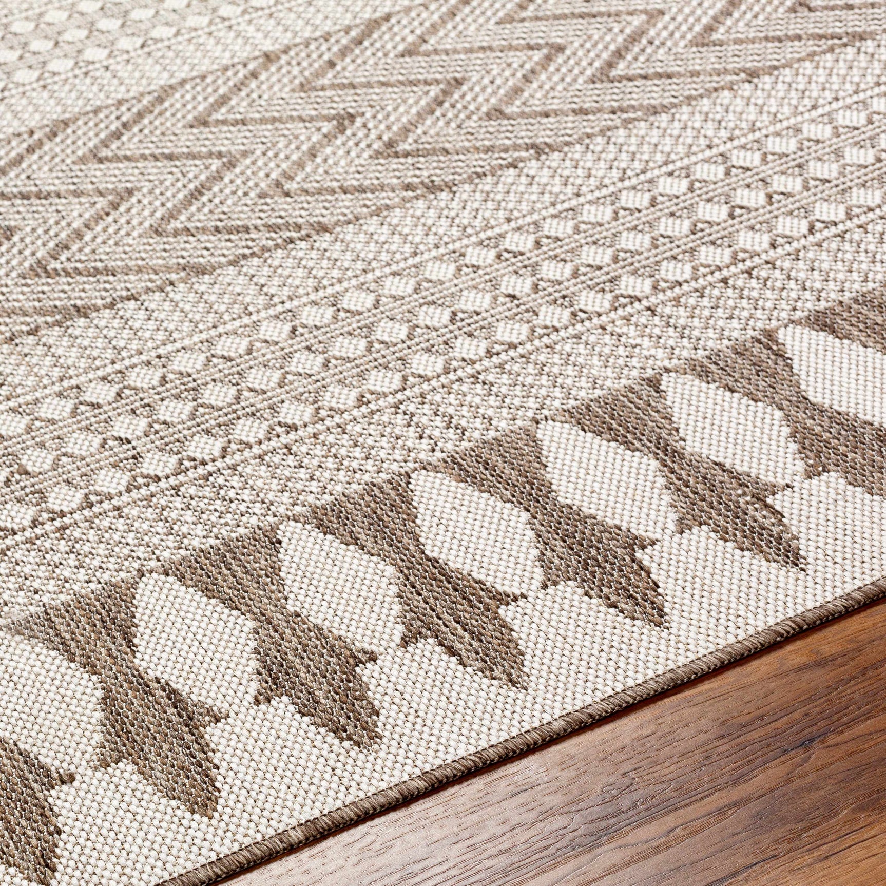 Asif Brown Outdoor Area Rug - Clearance - Ornate Home