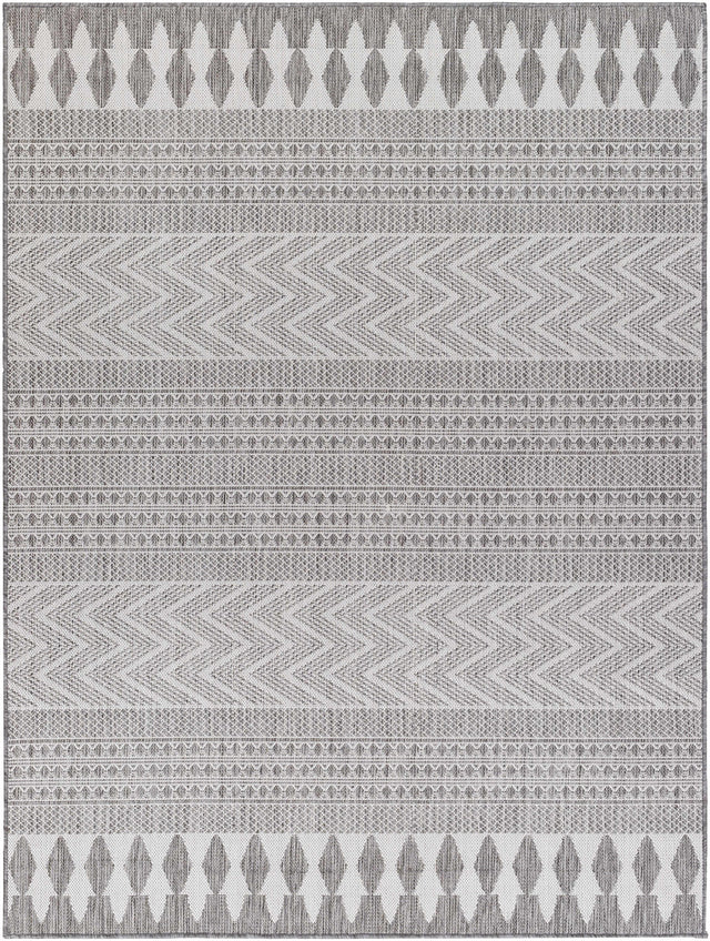 Asif Charcoal Outdoor Area Rug - Clearance - Ornate Home