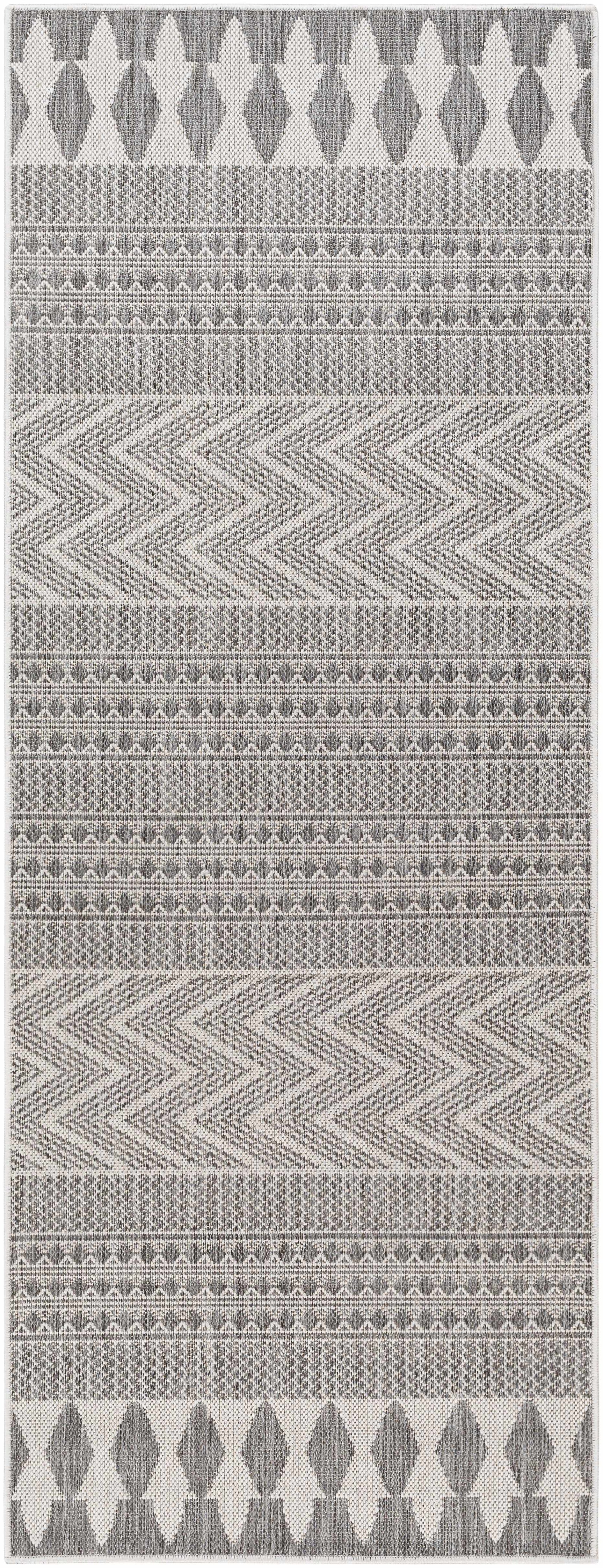 Asif Charcoal Outdoor Area Rug - Clearance - Ornate Home