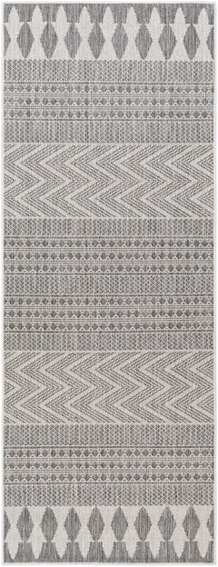 Asif Charcoal Outdoor Area Rug - Clearance - Ornate Home