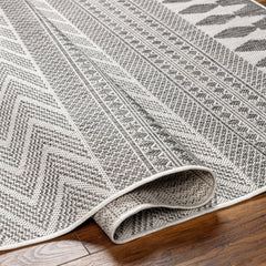 Asif Charcoal Outdoor Area Rug - Clearance - Ornate Home