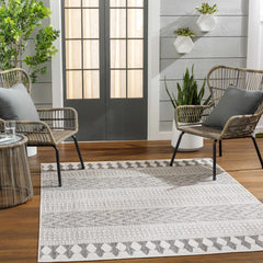 Asif Gray Outdoor Area Rug - Clearance - Ornate Home