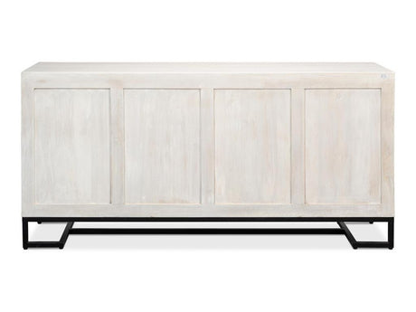 Asiger Black Four Door Sideboard - Ornate Home