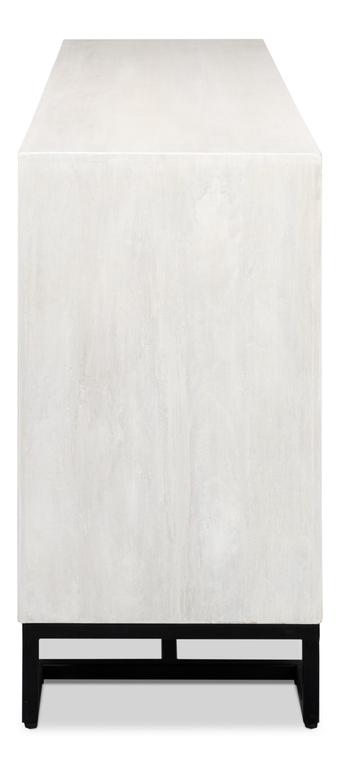 Asiger Black Four Door Sideboard - Ornate Home