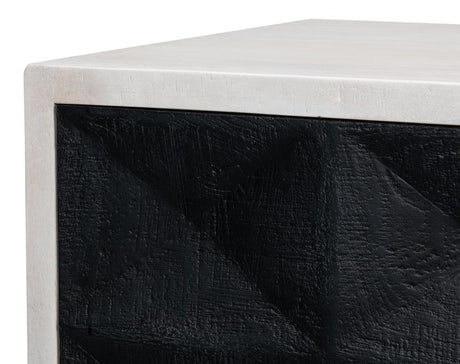 Asiger Black Four Door Sideboard - Ornate Home