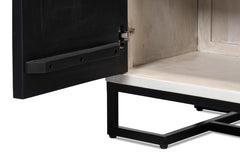Asiger Black Four Door Sideboard - Ornate Home