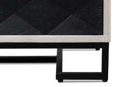 Asiger Black Four Door Sideboard - Ornate Home
