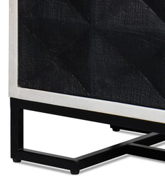 Asiger Black Four Door Sideboard - Ornate Home
