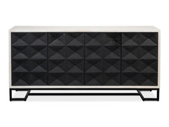 Asiger Black Four Door Sideboard - Ornate Home