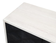 Asiger Black Four Door Sideboard - Ornate Home