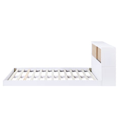 Asker White Full Bookcase Bed - Ornate Home