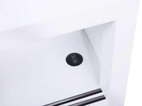 Asker White Full Bookcase Bed - Ornate Home