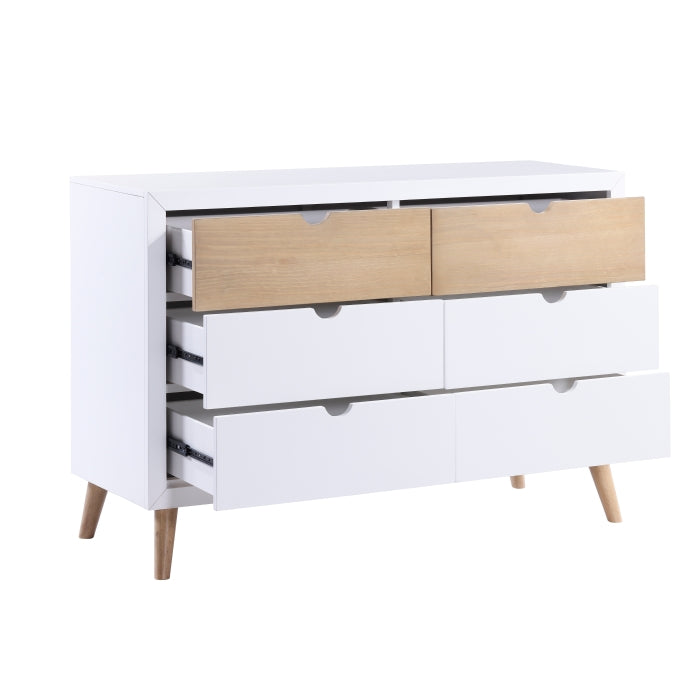 Asker White/Natural Dresser - Ornate Home