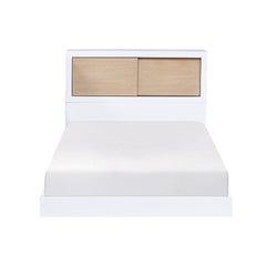 Asker White Twin Bookcase Bed - Ornate Home