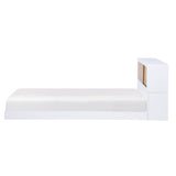 Asker White Twin Bookcase Bed - Ornate Home