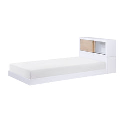 Asker White Twin Bookcase Bed - Ornate Home
