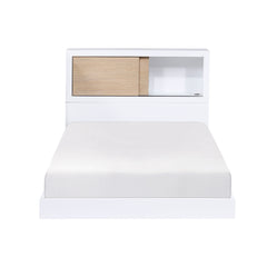Asker White Twin Bookcase Bed - Ornate Home