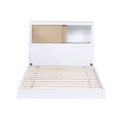 Asker White Twin Bookcase Bed - Ornate Home