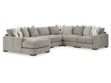 Aslan Court Flax 6-Piece Sectional with Chaise - Ornate Home