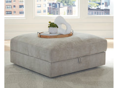 Aslan Court Flax Ottoman With Storage - Ornate Home